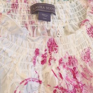 Laura Scott Tops - pink floral blouse Laura Scott Tops - pink floral blouse